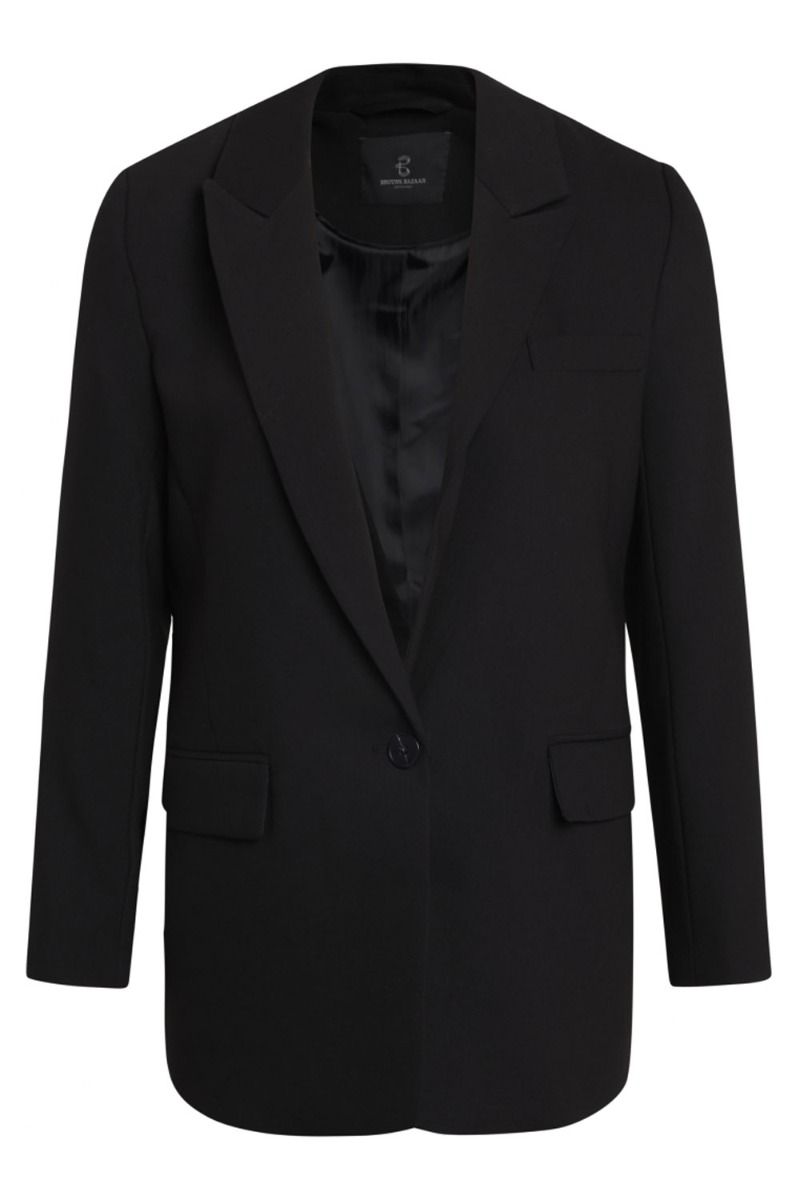 Bruuns Bazaar Blazer Cindysus Frida Blazer Black i Store Plus Size Størrelser