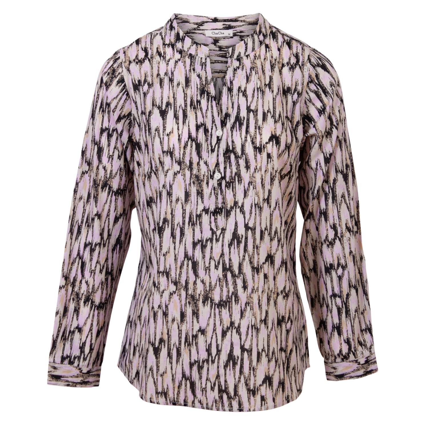 Chacha Dame Bluse Light Pink   i Store Plus Size Størrelser