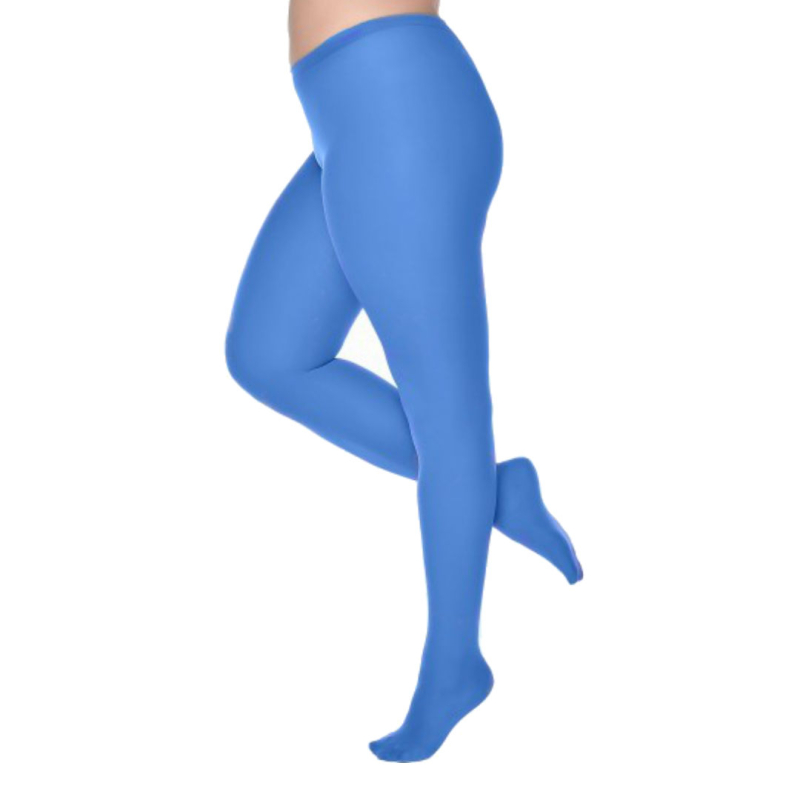 Cobalt Blue 50 Denier Curvy Super Stretch Strømpebukser i Store Plus Size Størrelser
