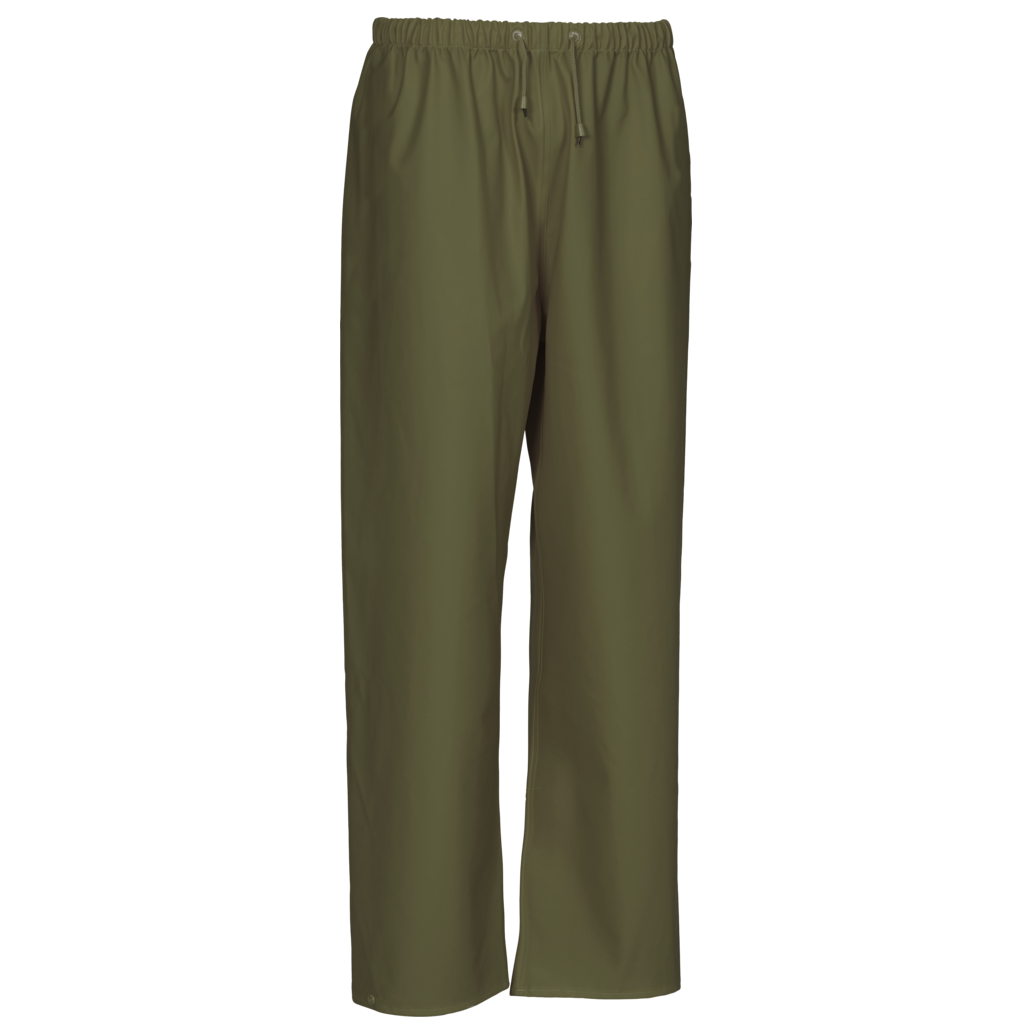 Elka Elements Unisex Regnbukser Oliven    i Store Plus Size Størrelser