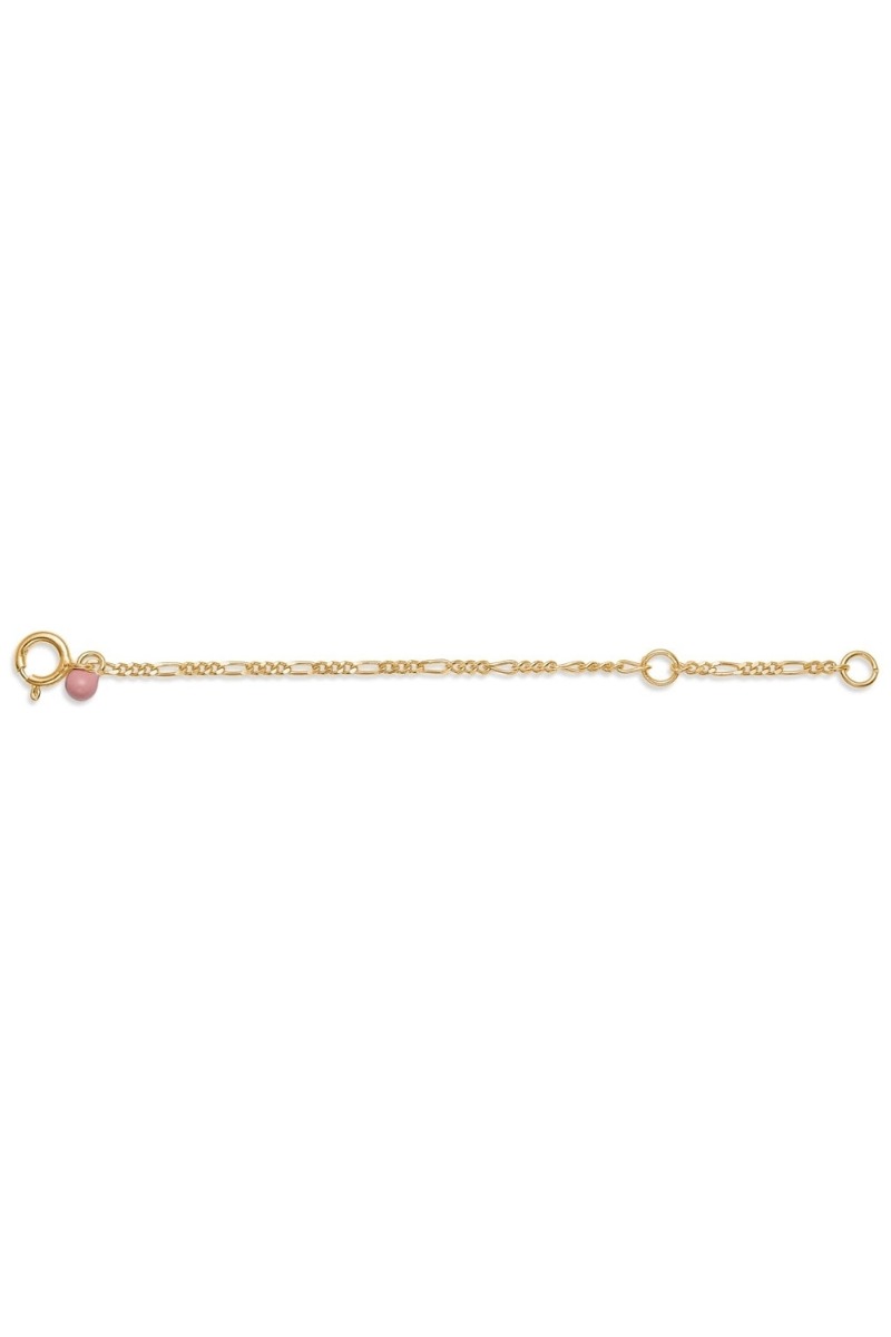 Enamel Ankelkæde Forlænger Anklet Extender  Figaro Gold i Store Plus Size Størrelser