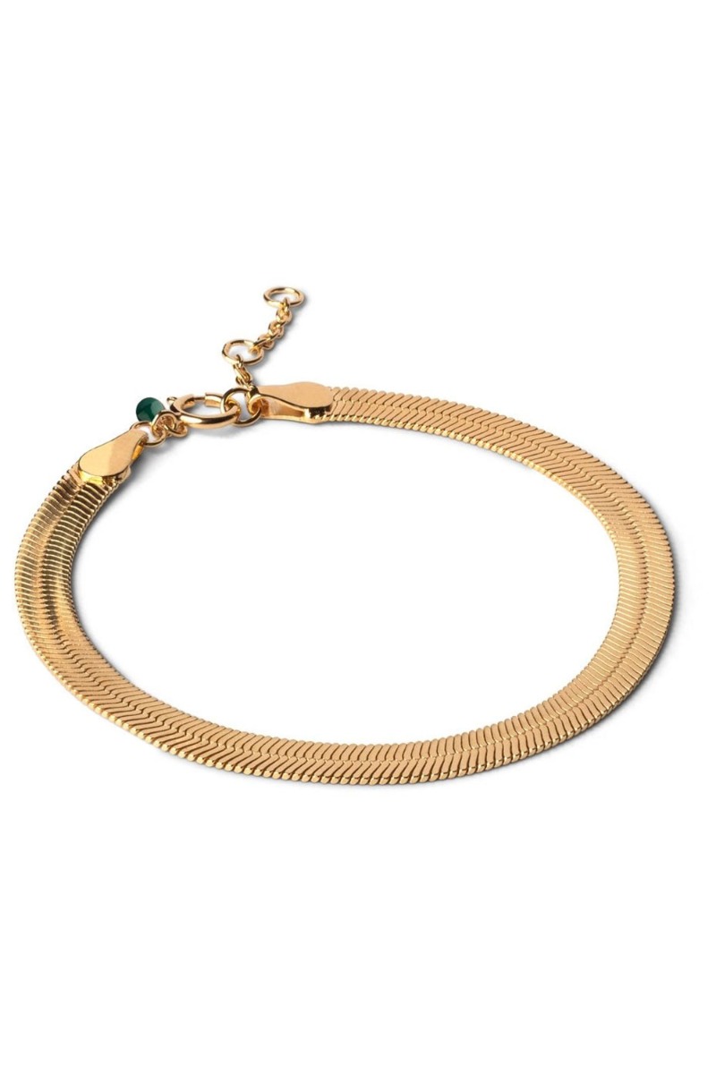 Enamel Armbånd Carla Gold i Store Plus Size Størrelser