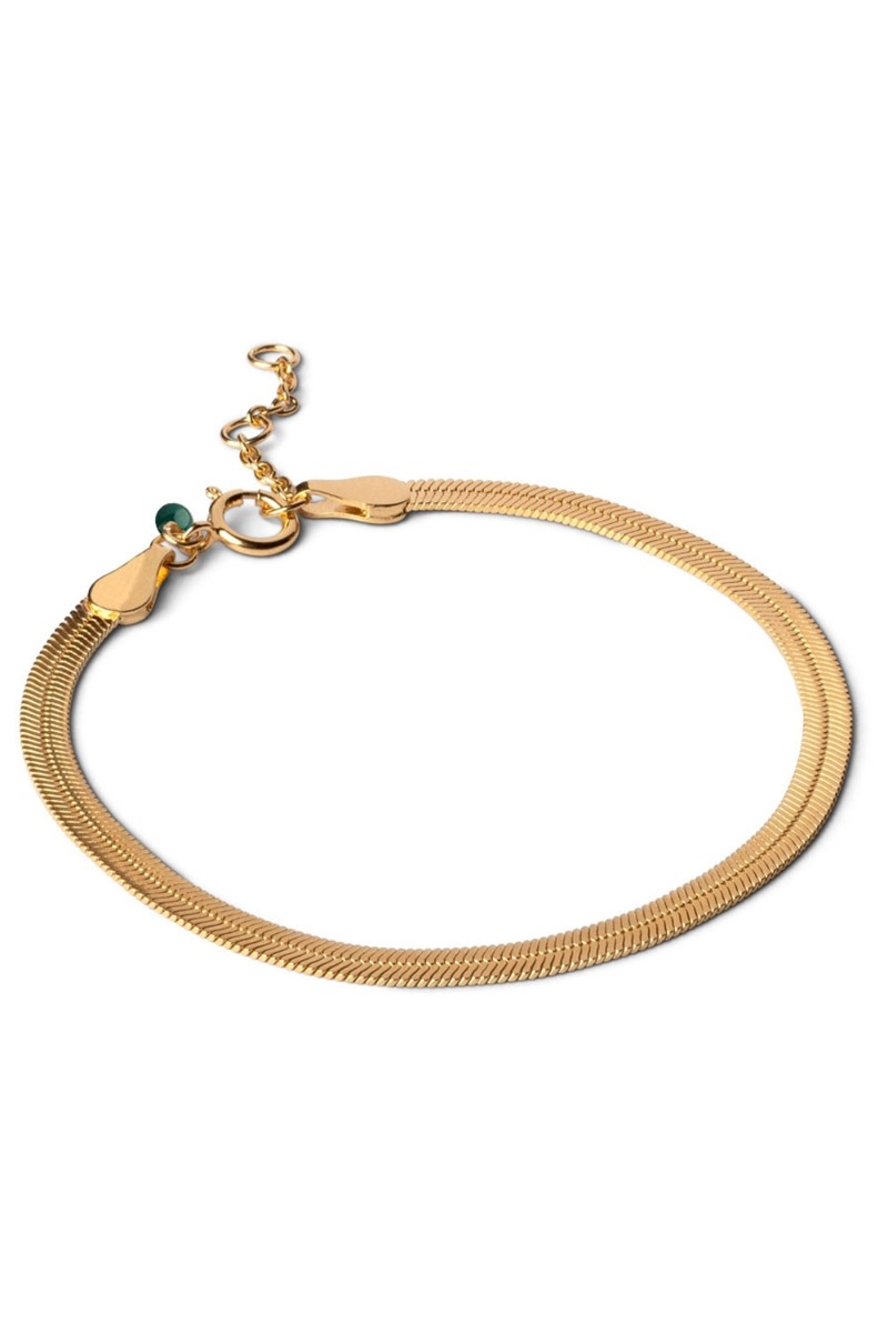 Enamel Armbånd Caroline Gold i Store Plus Size Størrelser