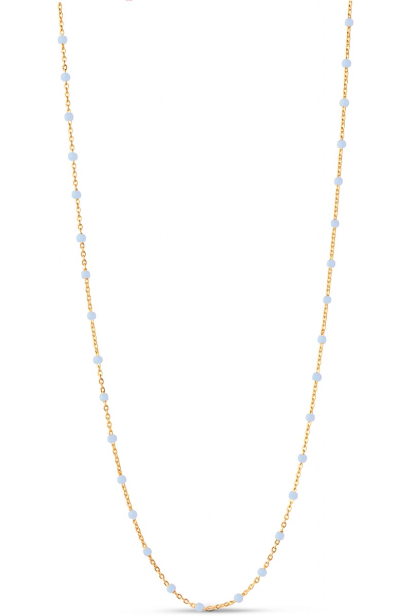 Enamel Halskæde Lola Necklace Sky i Store Plus Size Størrelser