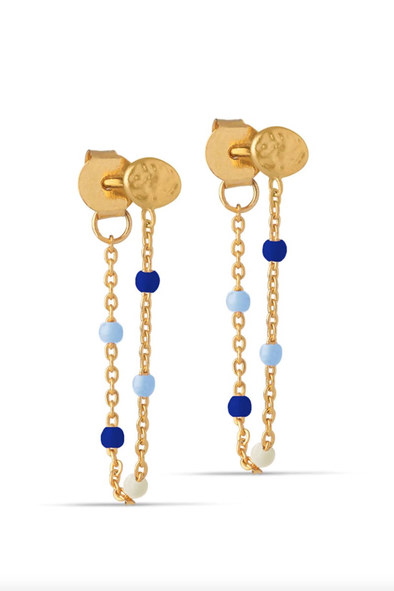 Enamel øreringe Earring Lola Marine i Store Plus Size Størrelser