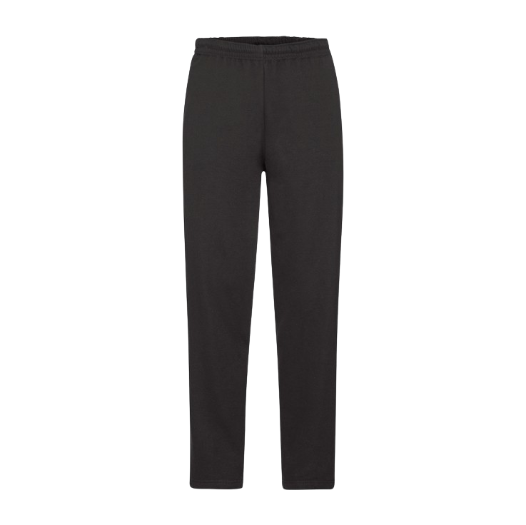 Frugten af Loom Unisex Sweatpants - Sort - Plus Størrelser
