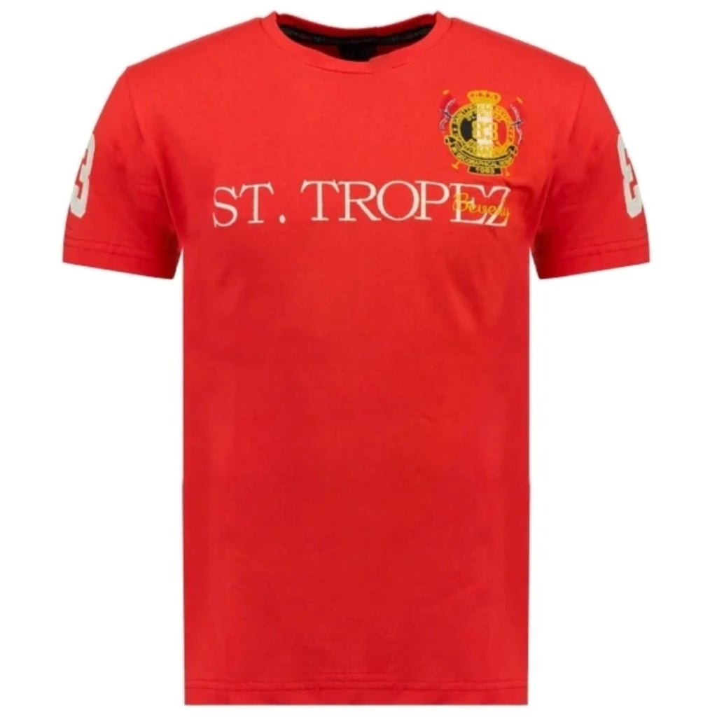 Geographical Norway  -shirt Jotignak Red i Store Plus Size Størrelser