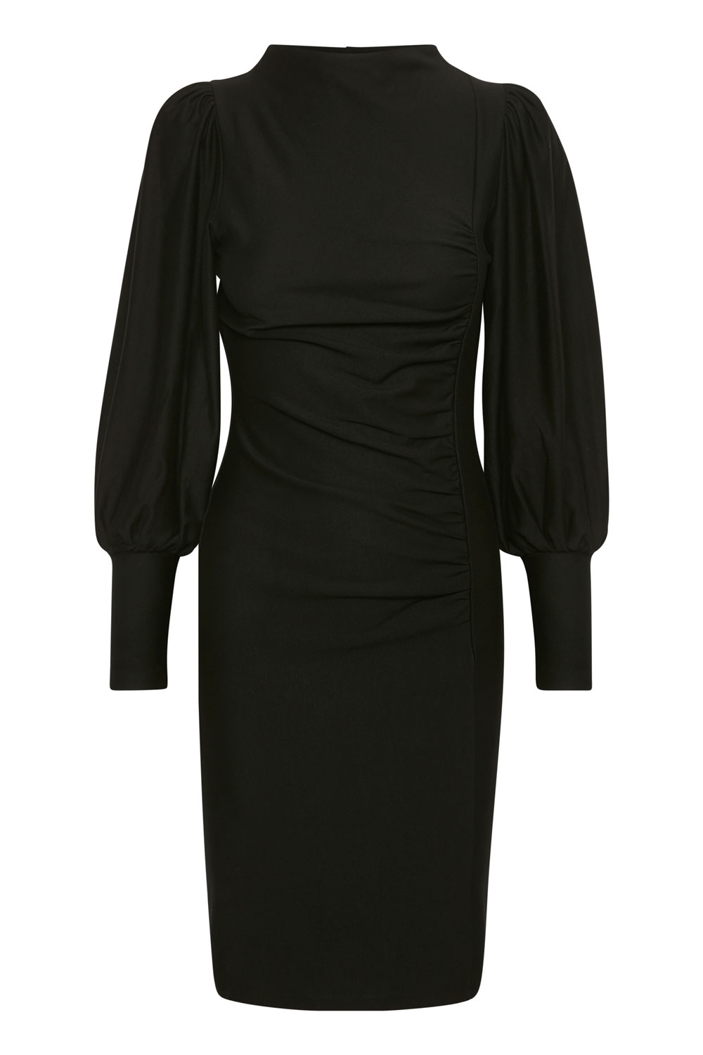 Gestuz Kjole Rifa   Puff Dress Black i Store Plus Size Størrelser