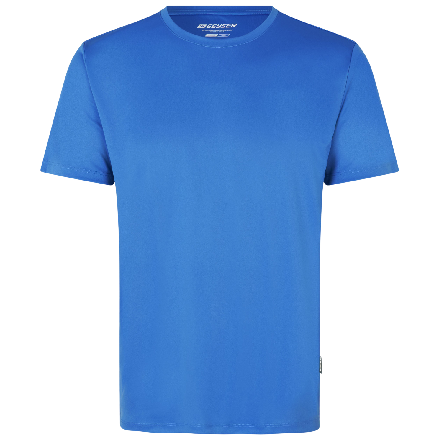 Geyser     Essential Herre Trænings  -shirt Azur   i Store Plus Size Størrelser
