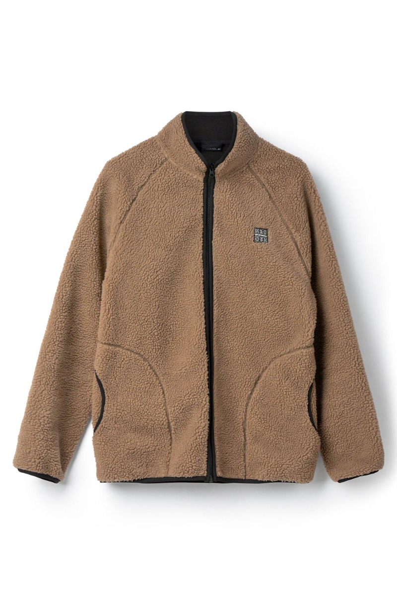 H2o Jakke Langli Pile Jacket Oak i Store Plus Size Størrelser