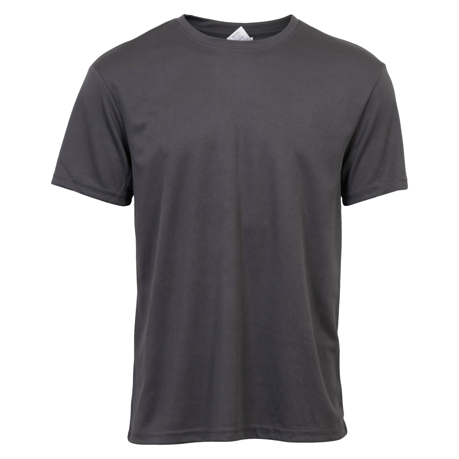 Herre Trænings  -shirt Dark Grey   i Store Plus Size Størrelser