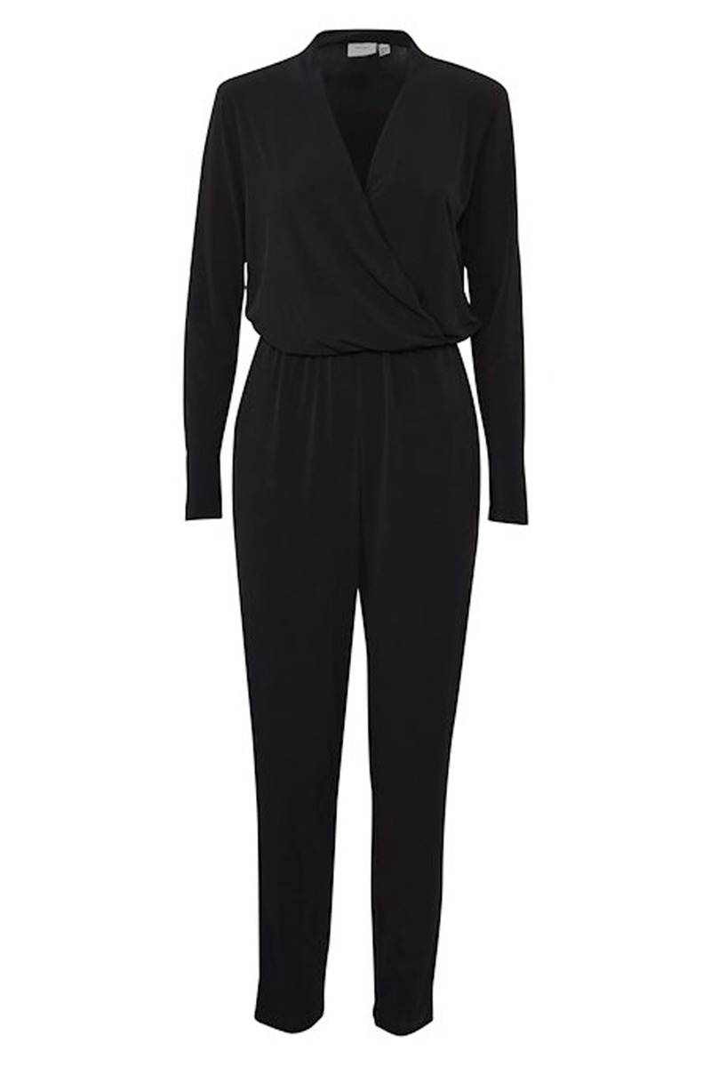 Ichi Jumpsuit Lima Jumpsuit Black i Store Plus Size Størrelser