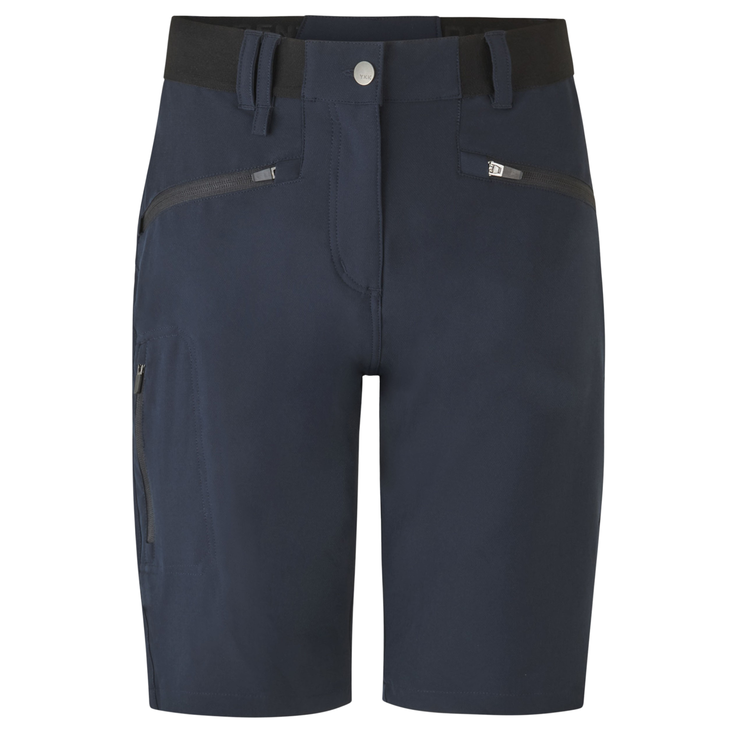 Core Stretch Dame Shorts Navy    i Store Plus Size Størrelser