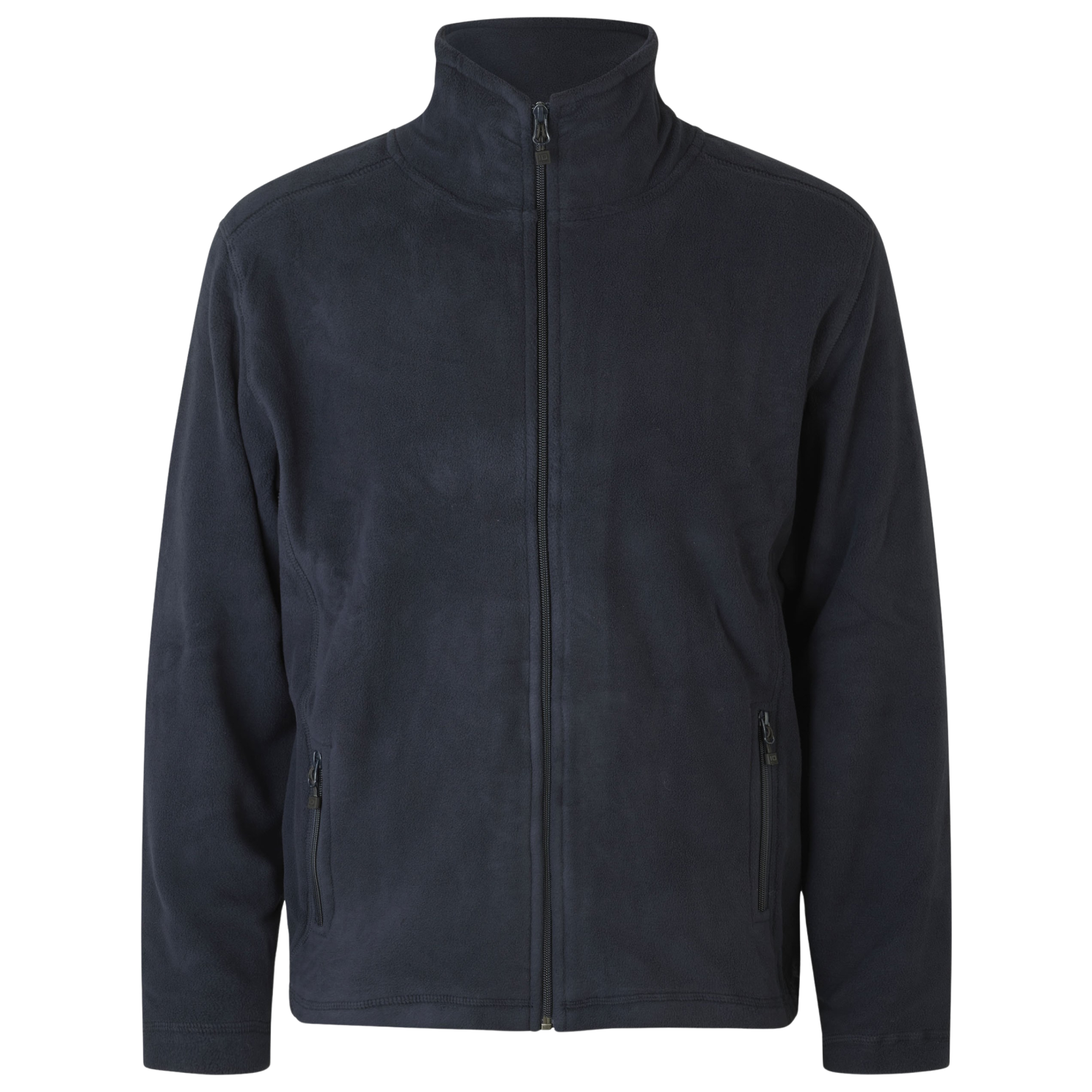 Herre Fleecejakke Navy   i Store Plus Size Størrelser
