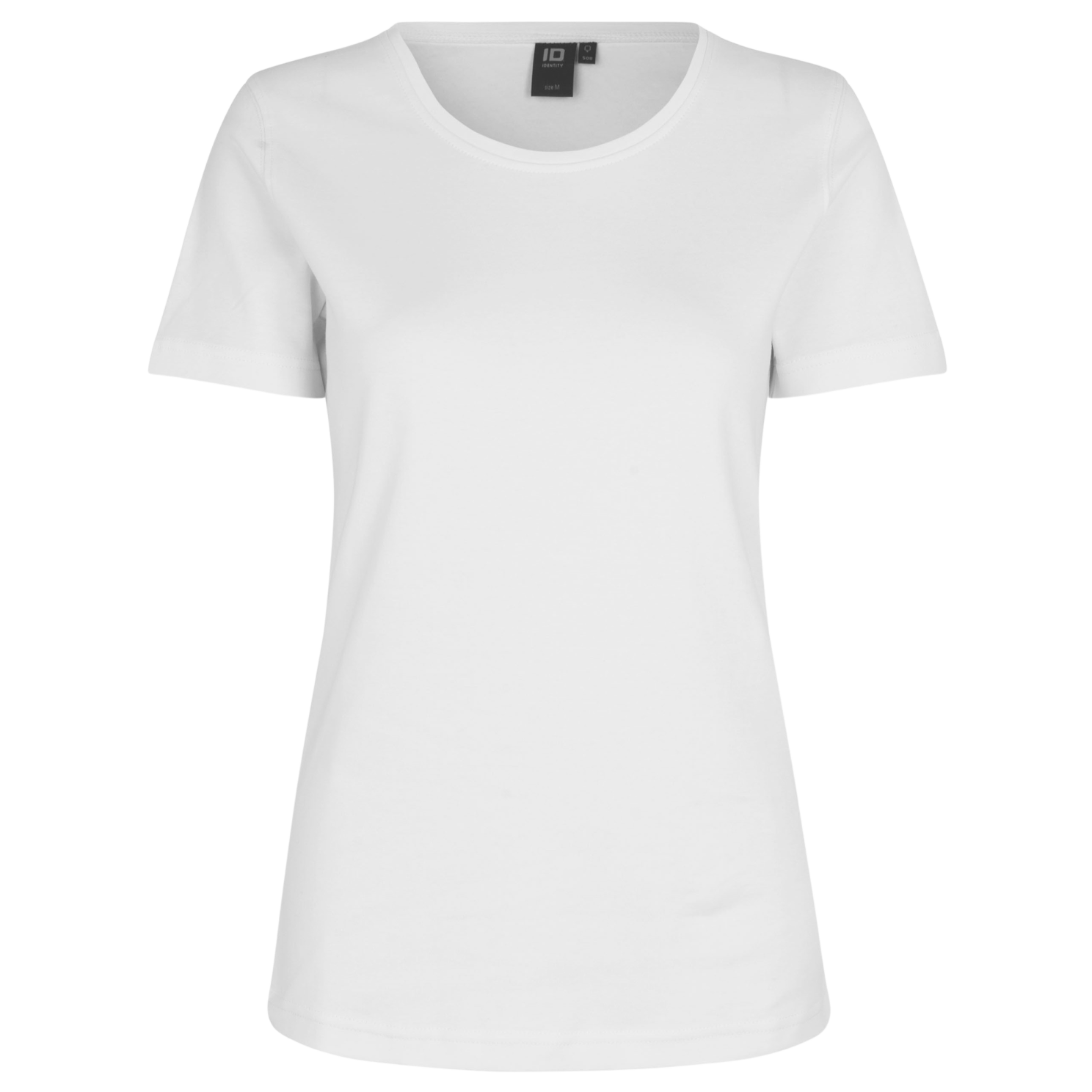 Interlock Dame  -shirt Hvid    i Store Plus Size Størrelser