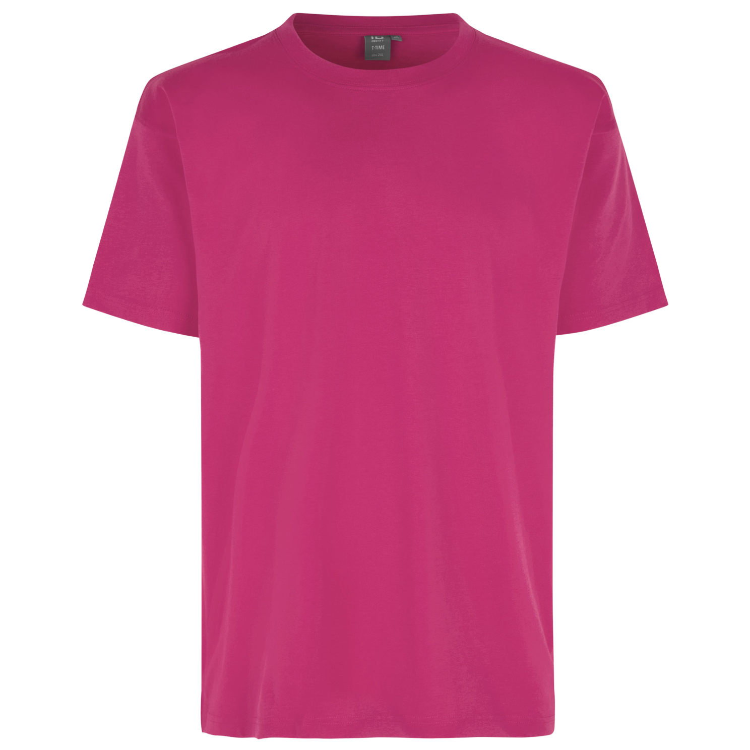 -time Herre  -shirt Pink    i Store Plus Size Størrelser