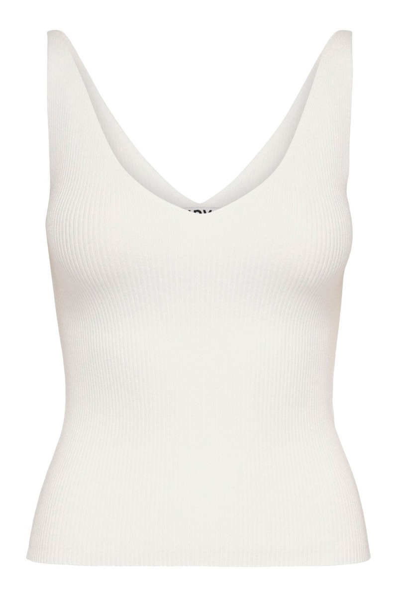 Jdy Top Jdy Nanna     Top Cloud Dancer i Store Plus Size Størrelser