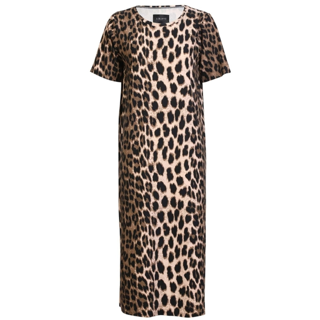 Liberte Dame Kjole Alma 9562  Big Lux Leo Fossil i Store Plus Size Størrelser