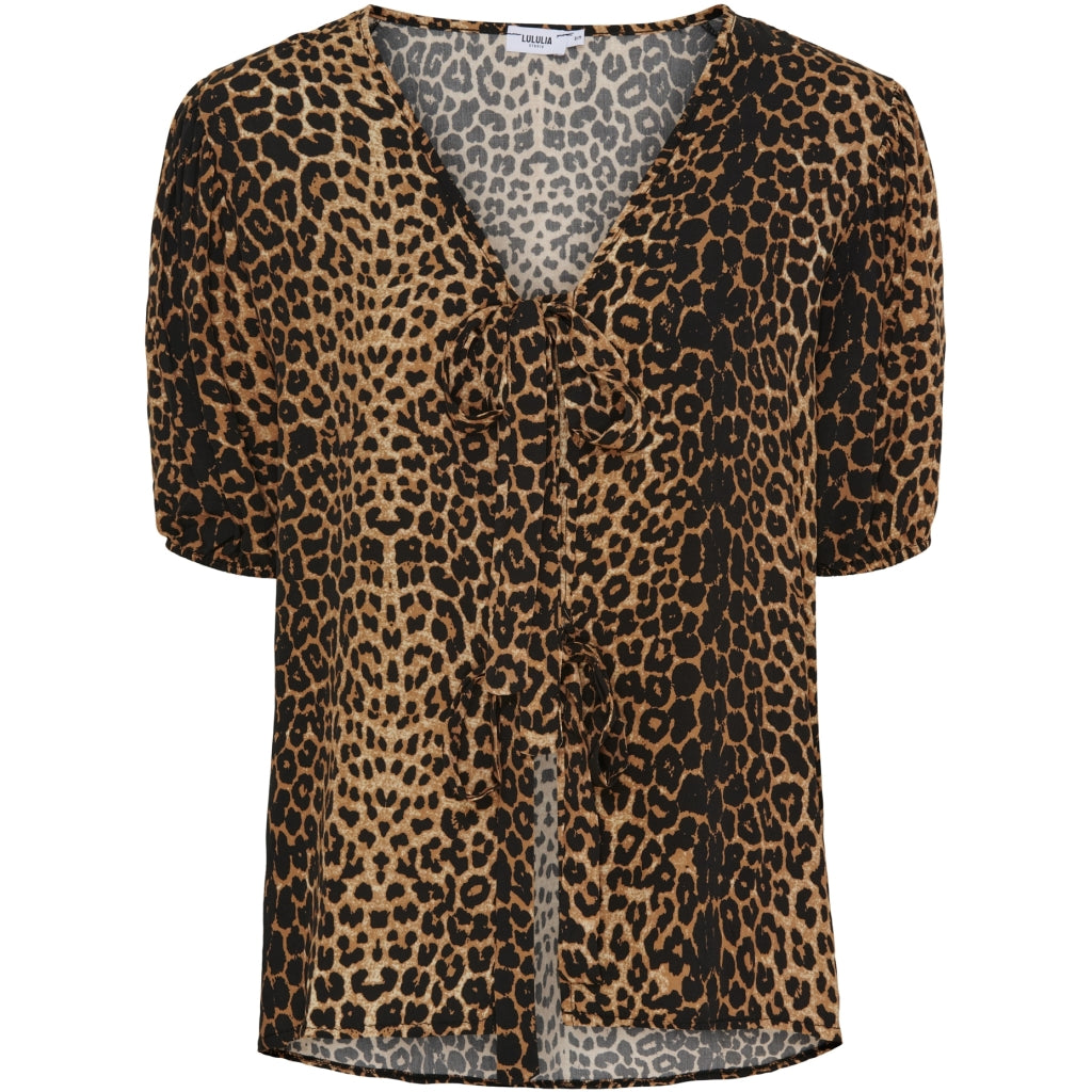 Lululia Dame Skjorte Lubella 6191 Leo Print i Store Plus Size Størrelser