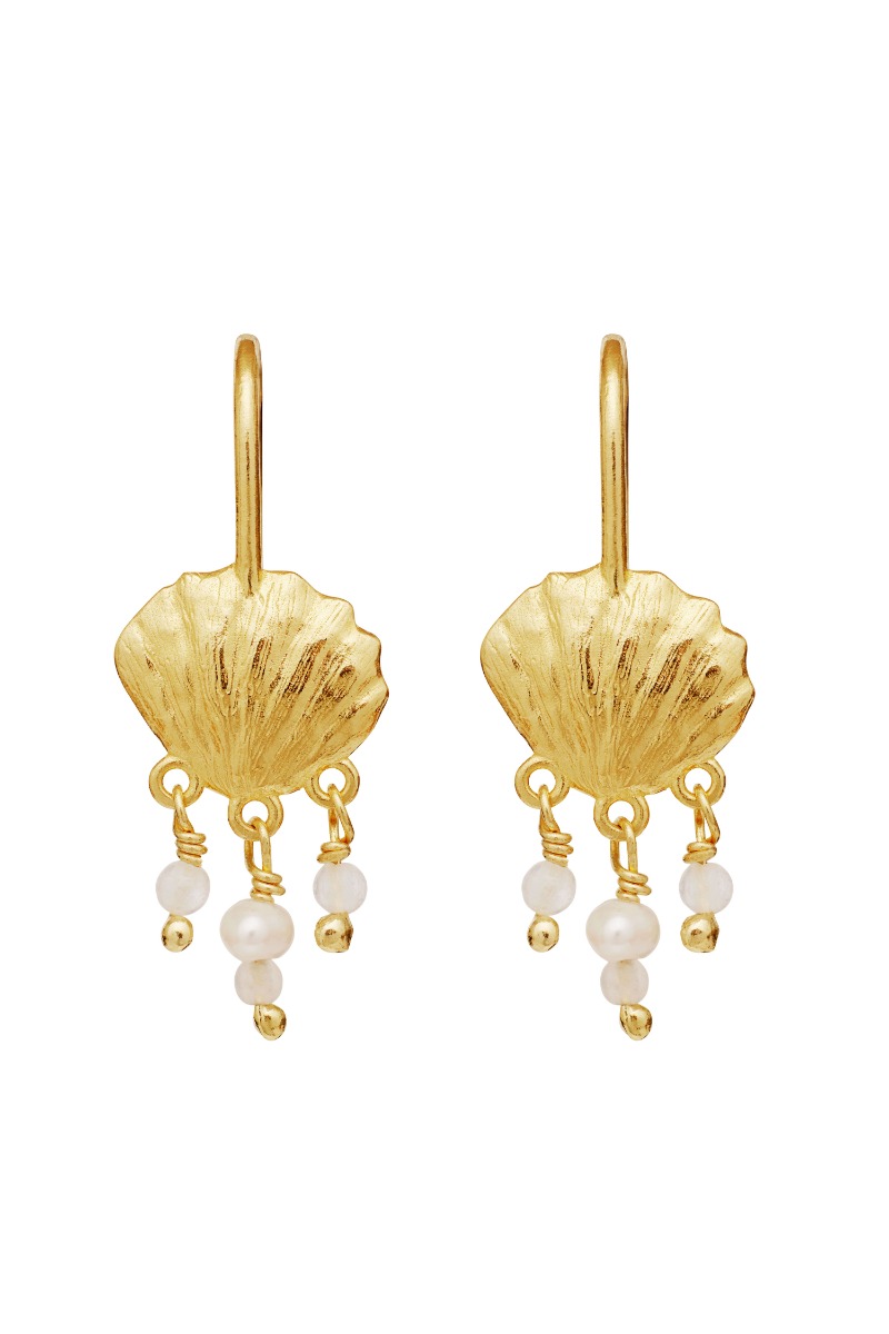 Maanesten øreringe Alana Earrings Guld i Store Plus Size Størrelser