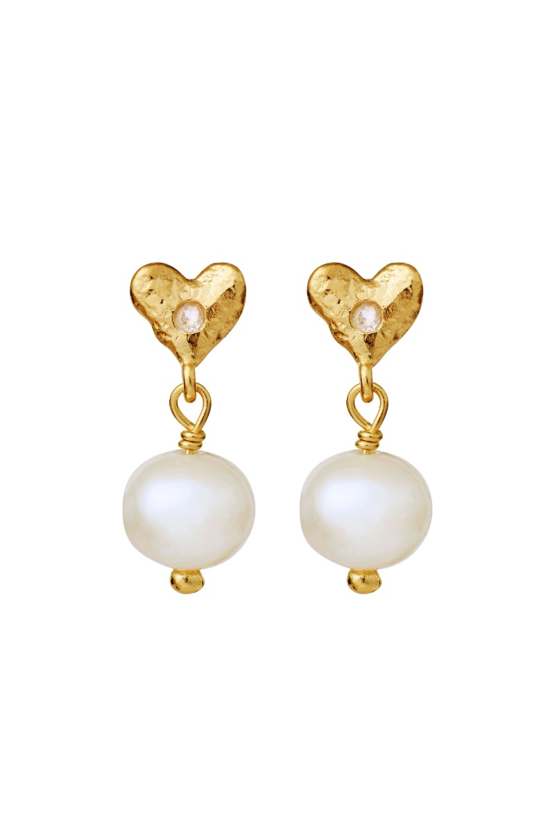 Maanesten øreringe Alia Earrings Guld i Store Plus Size Størrelser