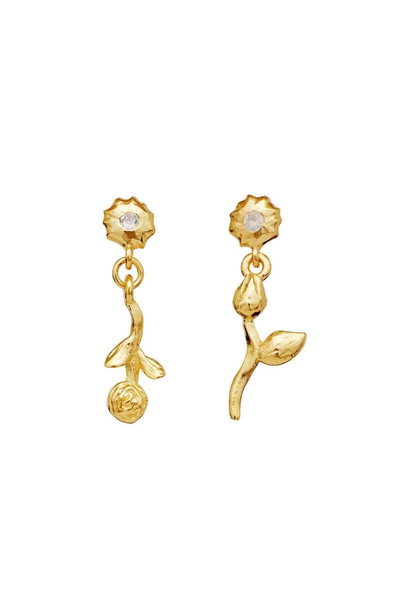 Maanesten øreringe Amaria Earrings Guld i Store Plus Size Størrelser