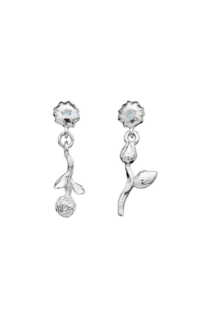 Maanesten øreringe Amaria Earrings Sølv i Store Plus Size Størrelser