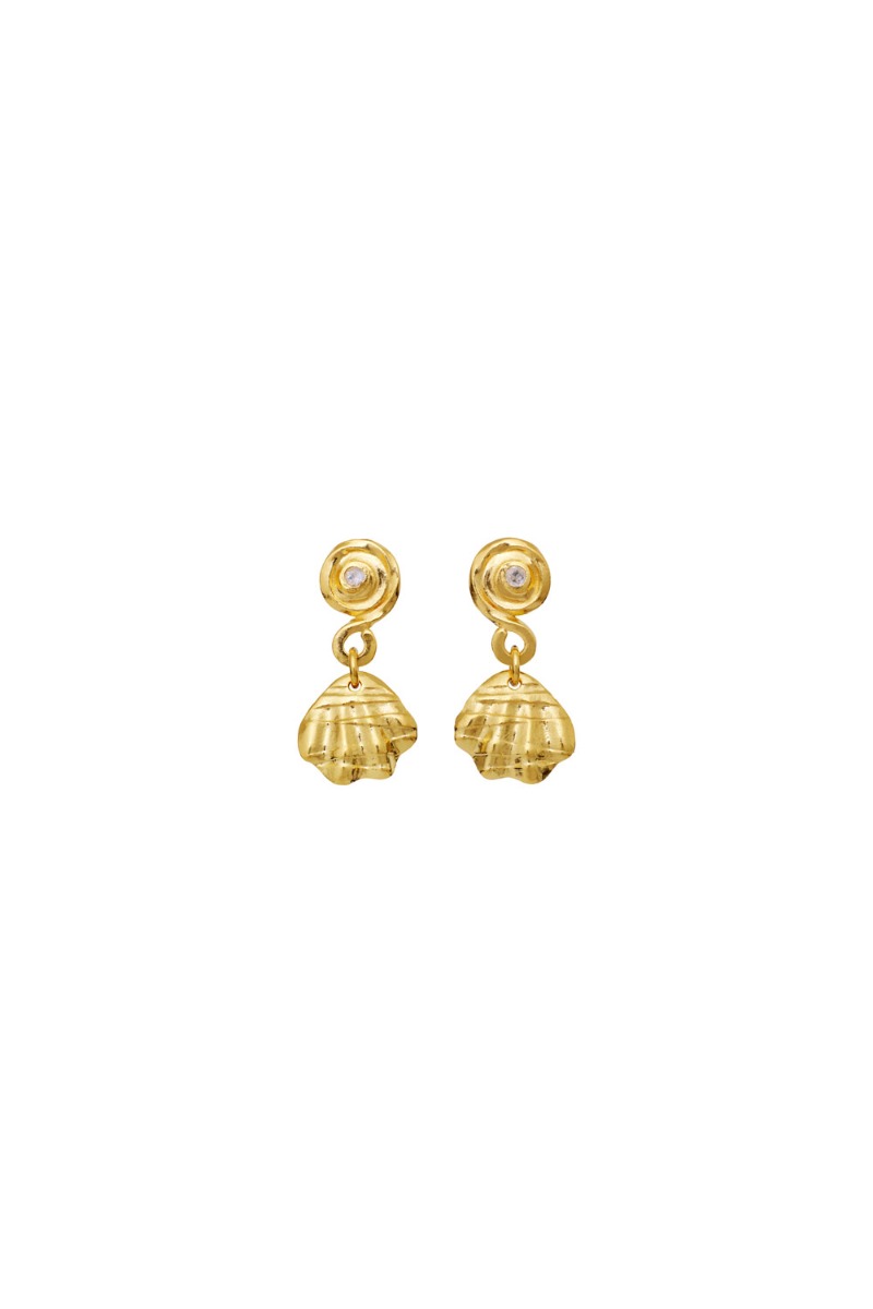 Maanesten øreringe Conca Earrings Guld i Store Plus Size Størrelser