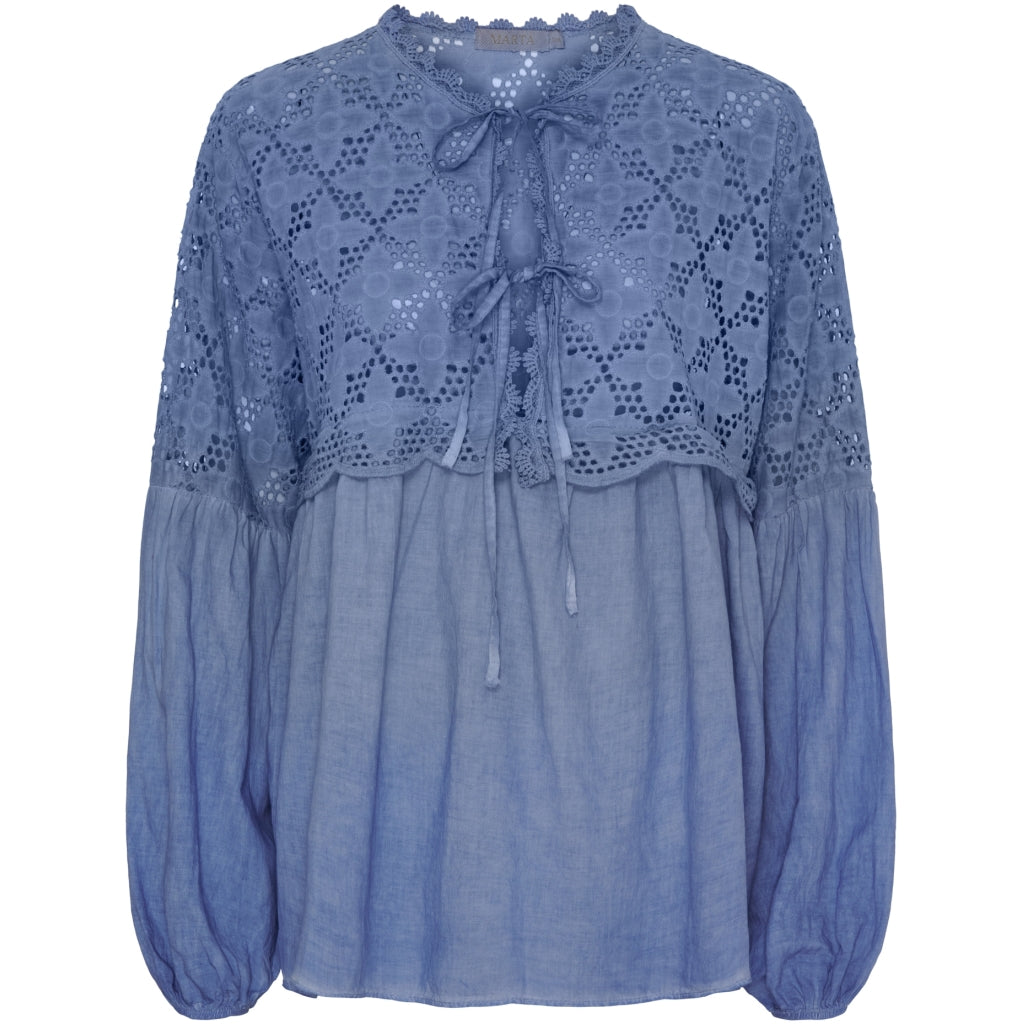 Marta   Chateau Dame Bluse Mdcaurora Jeans Cold Wash i Store Plus Size Størrelser