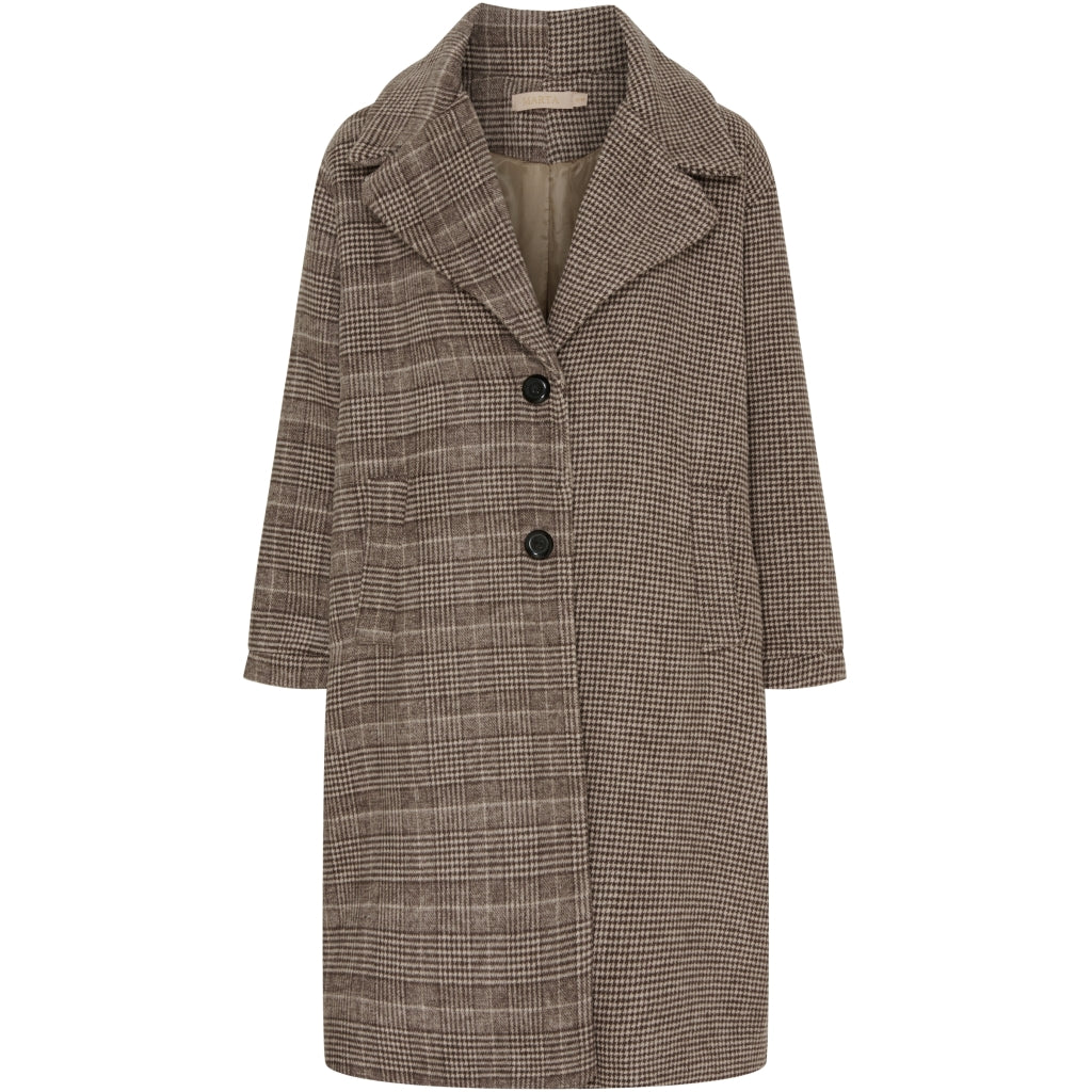 Marta   Chateau Dame Jakke Mdcgrace 94436 Brown-  i Store Plus Size Størrelser