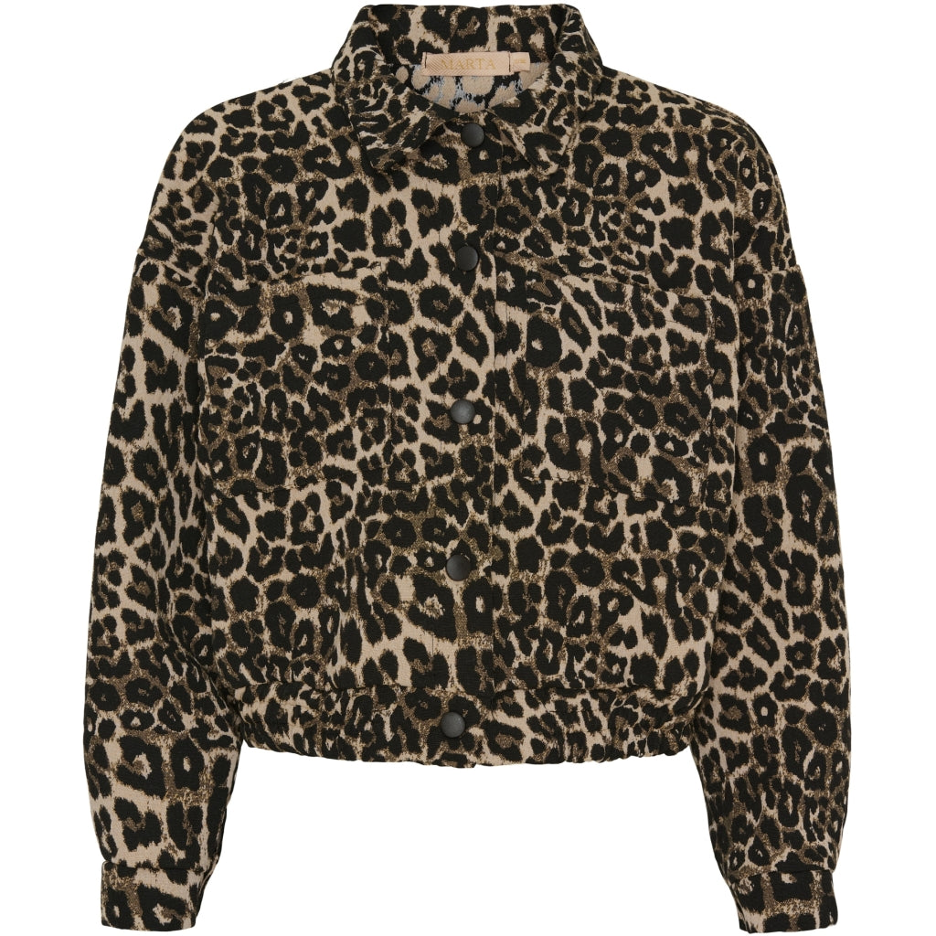 Marta   Chateau Dame Jakke Mdcpaulina 3947 Leopard i Store Plus Size Størrelser