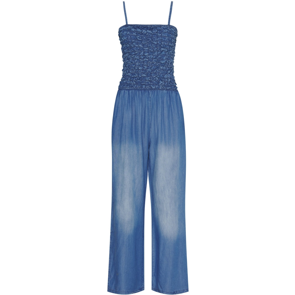 Marta   Chateau Dame Jumpsuit Mdcsaga Mediumblue i Store Plus Size Størrelser