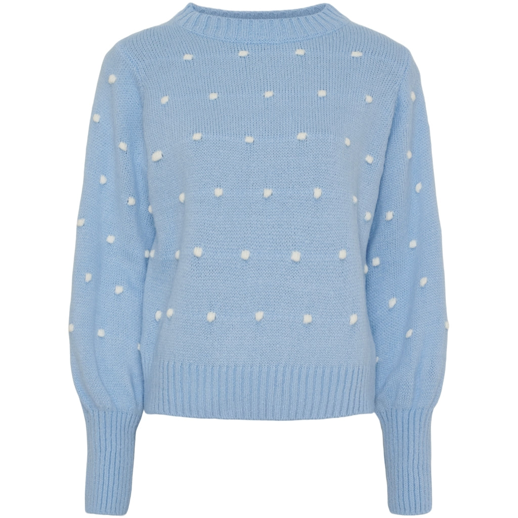Marta   Chateau Dame Strik Mdcalisee 5246 Celeste Bianco i Store Plus Size Størrelser