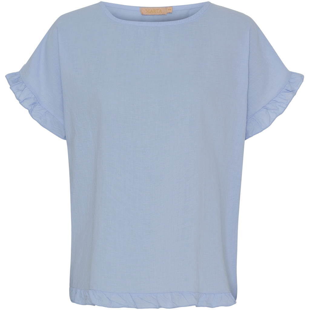 Marta   Chateau Dame Top Mdckasimira Celeste i Store Plus Size Størrelser