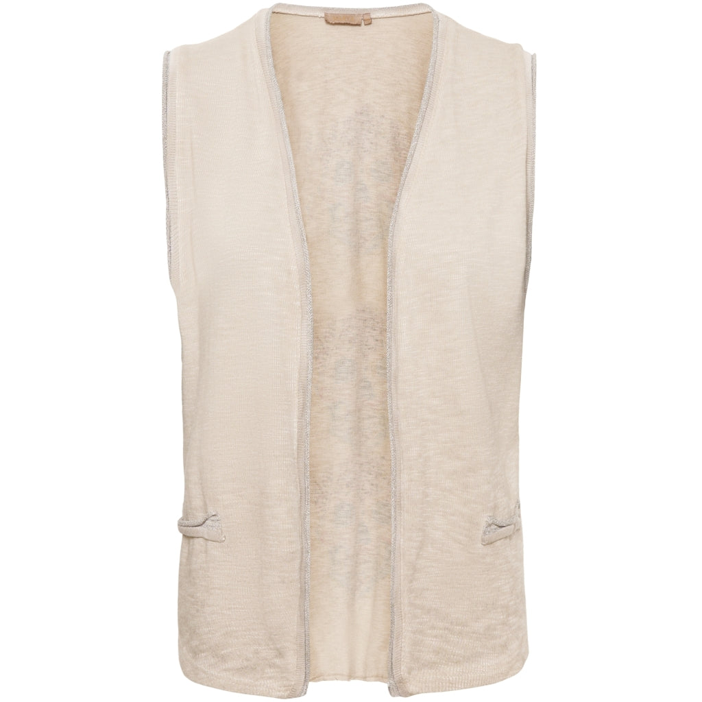 Marta   Chateau Dame Vest 6309 Beige1652 i Store Plus Size Størrelser