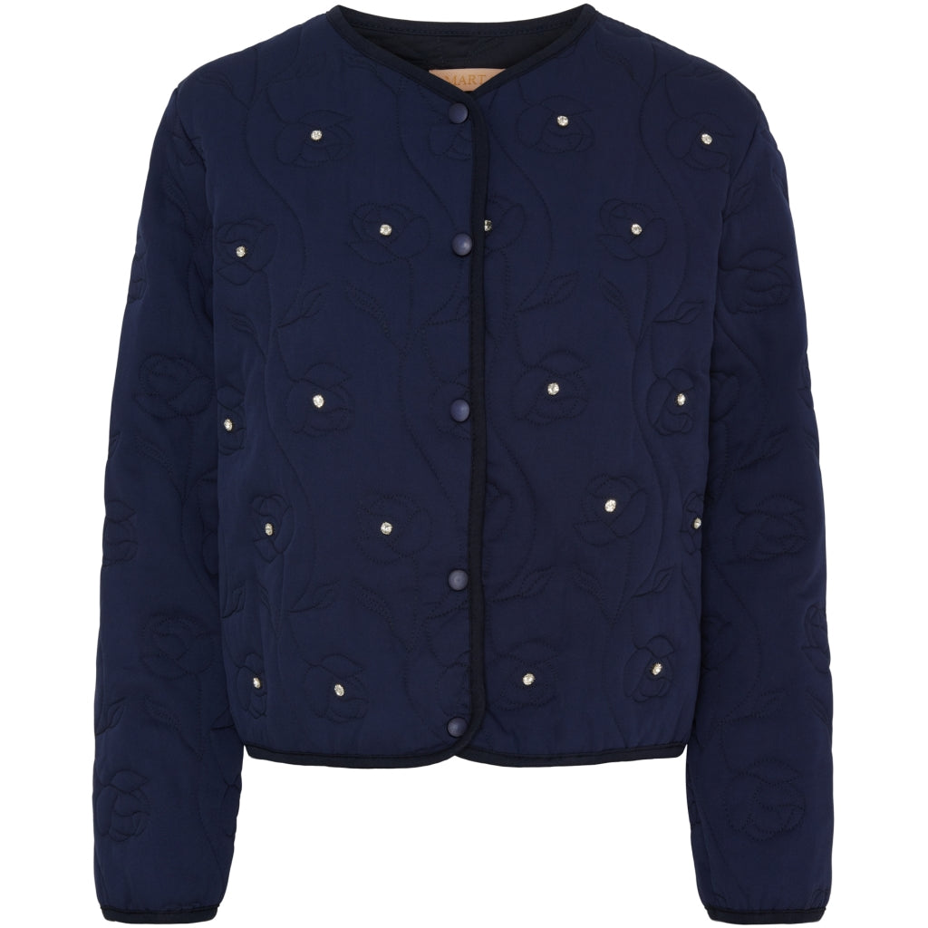 Marta   Chateau Mdccamille Dame Jakke 230083 Navy i Store Plus Size Størrelser
