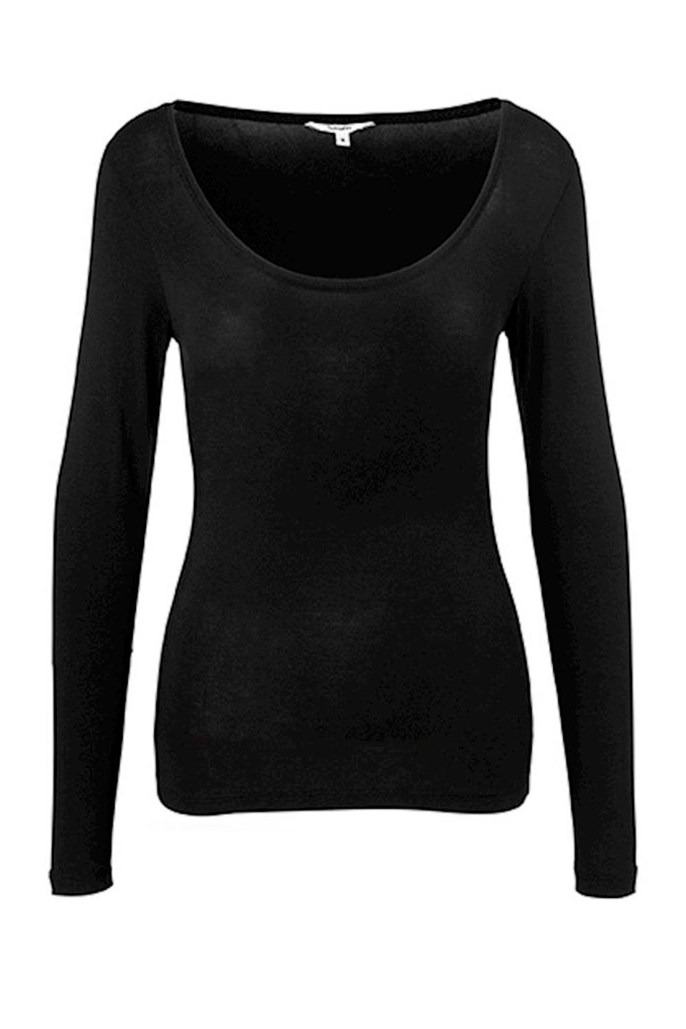 Mbym Bluse Anna Black i Store Plus Size Størrelser