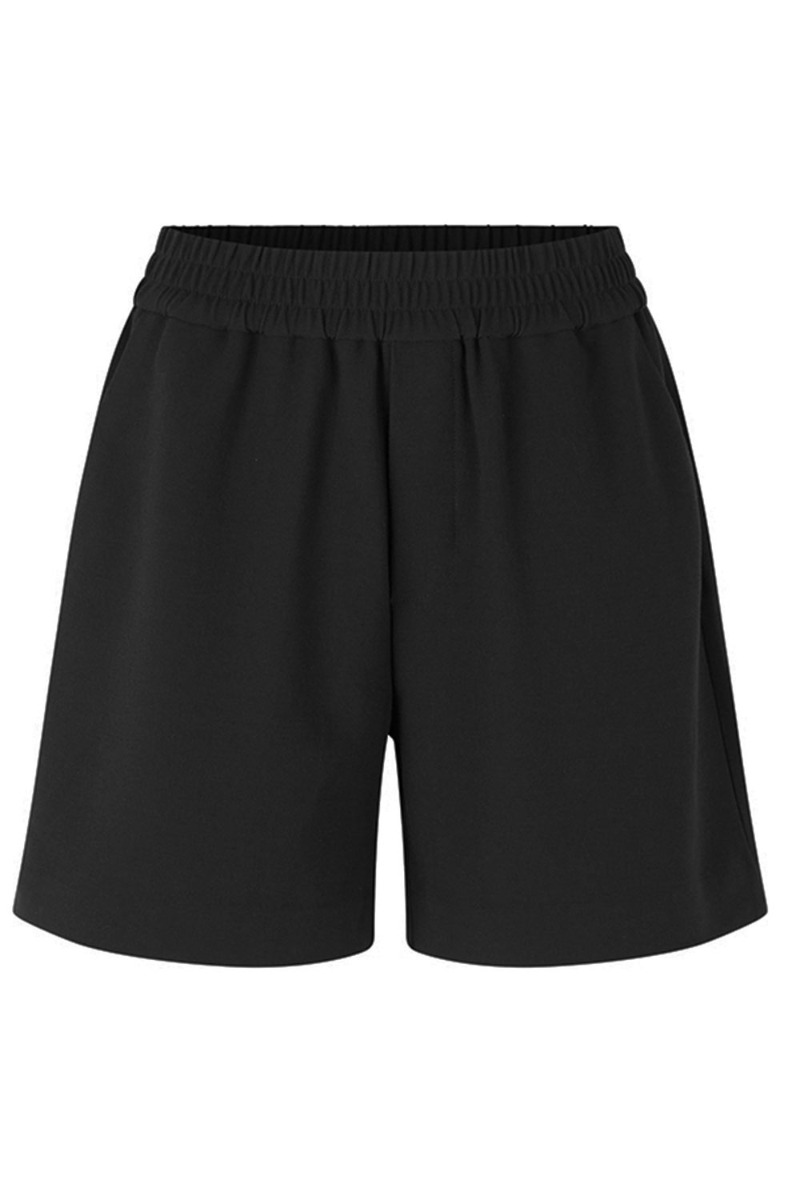 Mbym Shorts Phillipa Short-  Black i Store Plus Size Størrelser