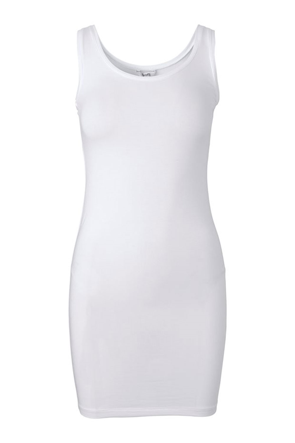 Mbym Top Lina Optical White i Store Plus Size Størrelser