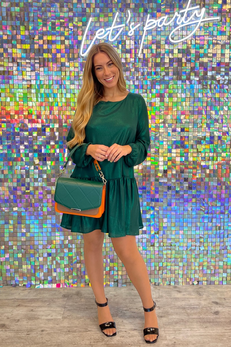 Noella Kjole Dagmar Dress Green i Store Plus Size Størrelser