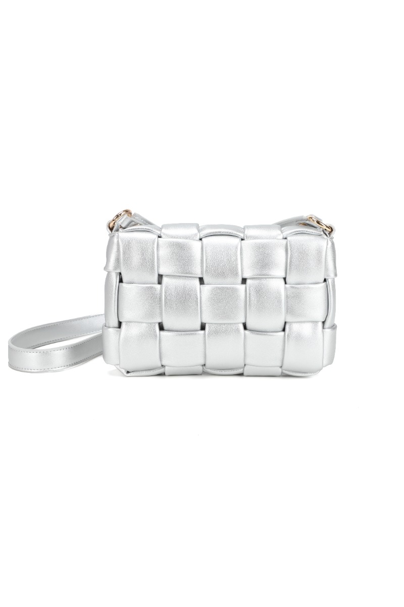 Noella Taske Brick Bag Silver i Store Plus Size Størrelser