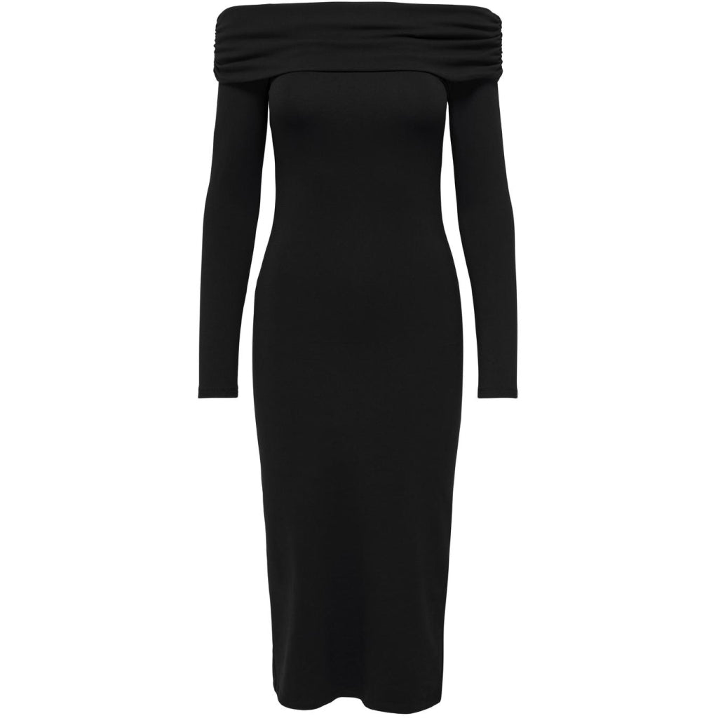Only Dame Kjole Onllive Black i Store Plus Size Størrelser