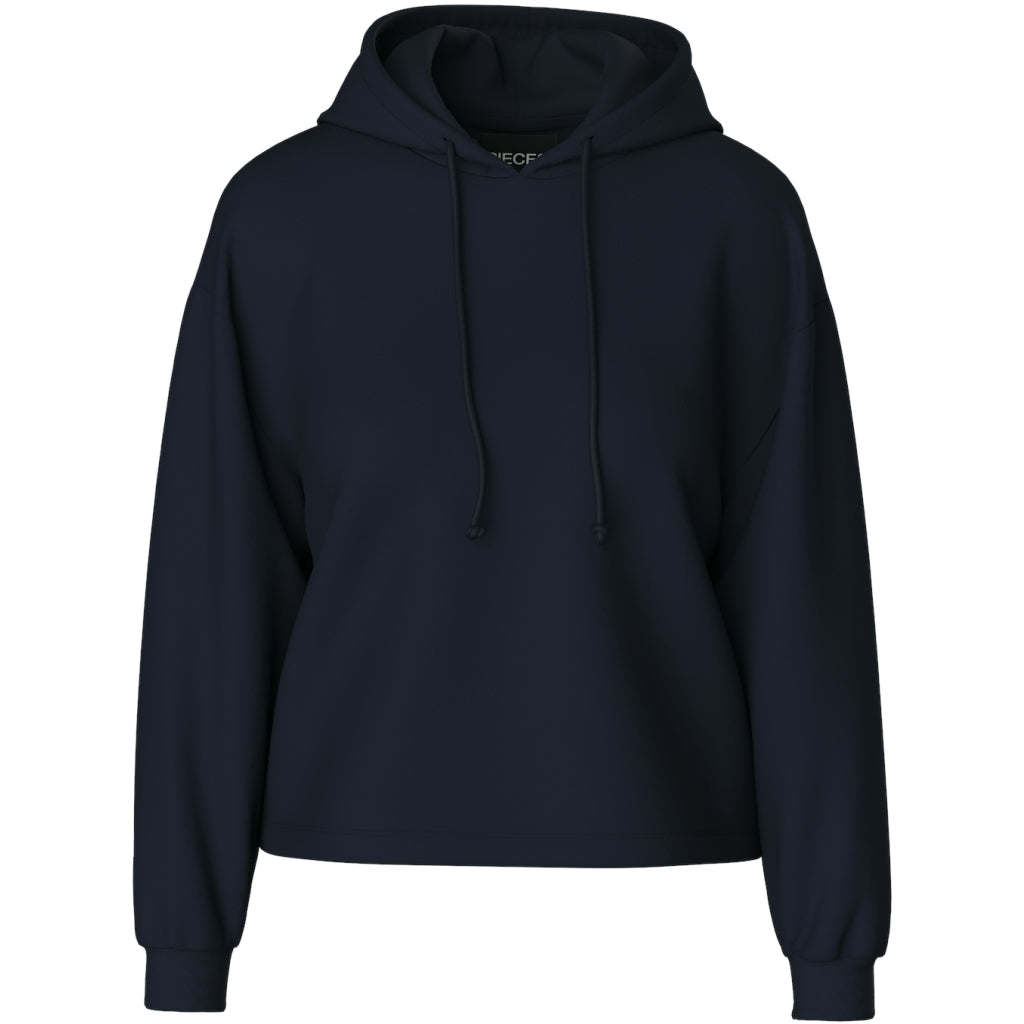 Pieces Dame Sweatshirt Pcchilli Sky Captain i Store Plus Size Størrelser
