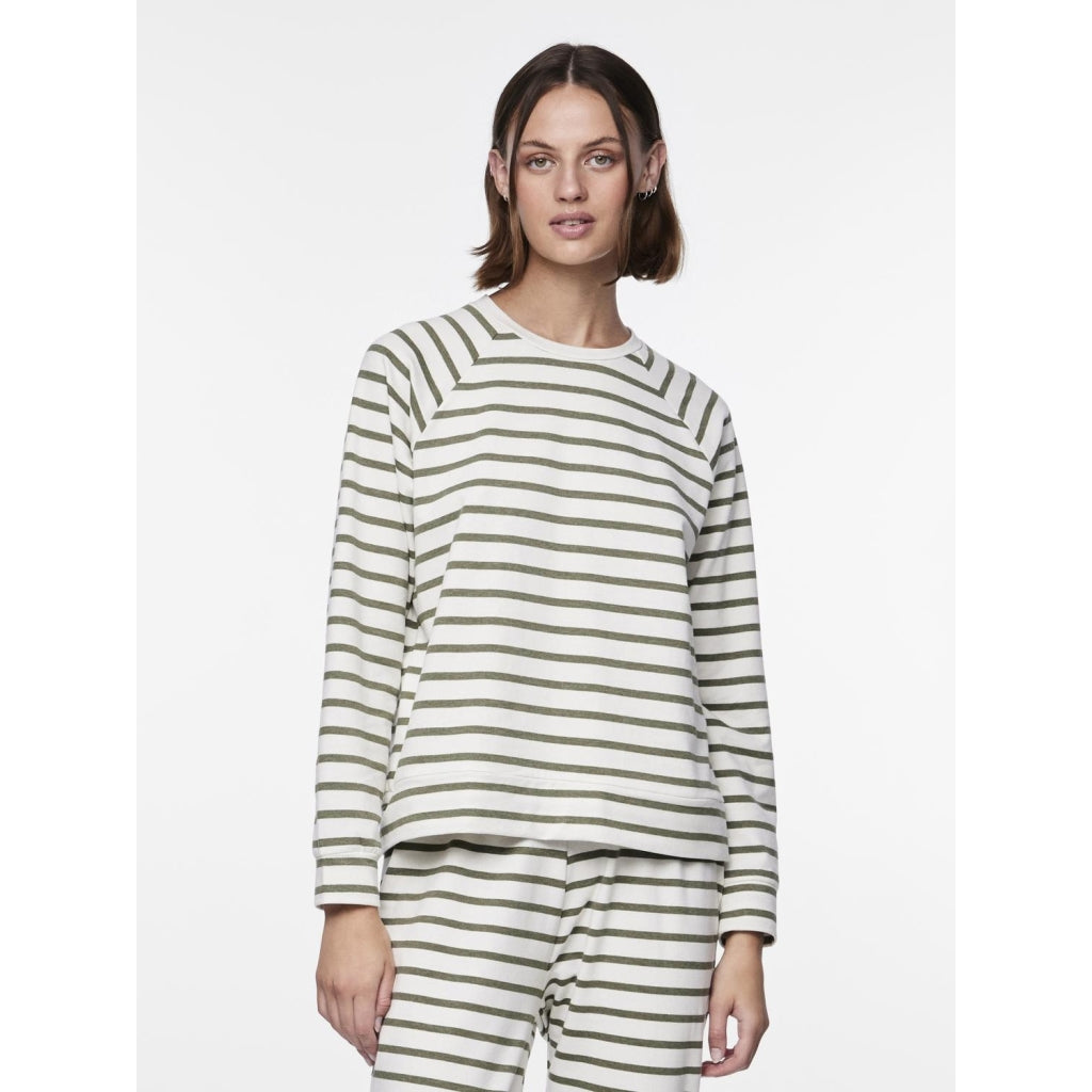 Pieces Dame Top Pcbibi Fossil Cloud Dancer i Store Plus Size Størrelser