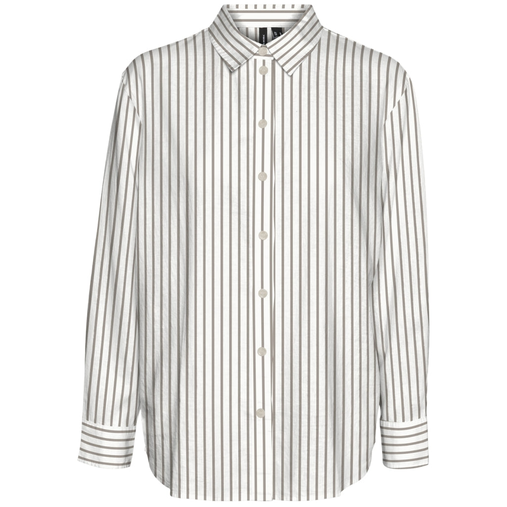 Vero Moda Dame Skjorte Vmlinn Snow White Olga Moon Rock i Store Plus Size Størrelser
