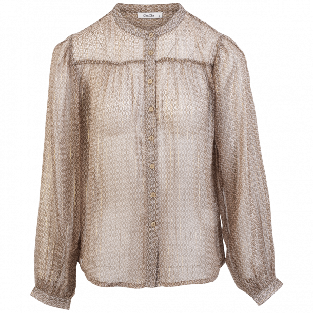 Zbyz Dame Bluse Plus Size Print   54 56 i Store Plus Size Størrelser